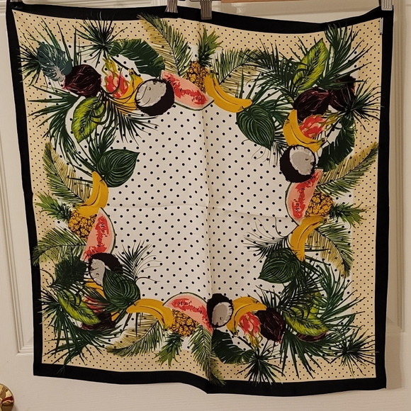 BCBGMaxazria Tropical Fruit Silk Scarf - Picture 9 of 11